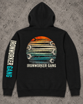 IRONWORKER GANG Vintage Wrench Heavyweight Hoodie – Black
