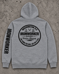 IRONWORKER GANG “Union Strong” 10oz Hoodie – Heather Gray