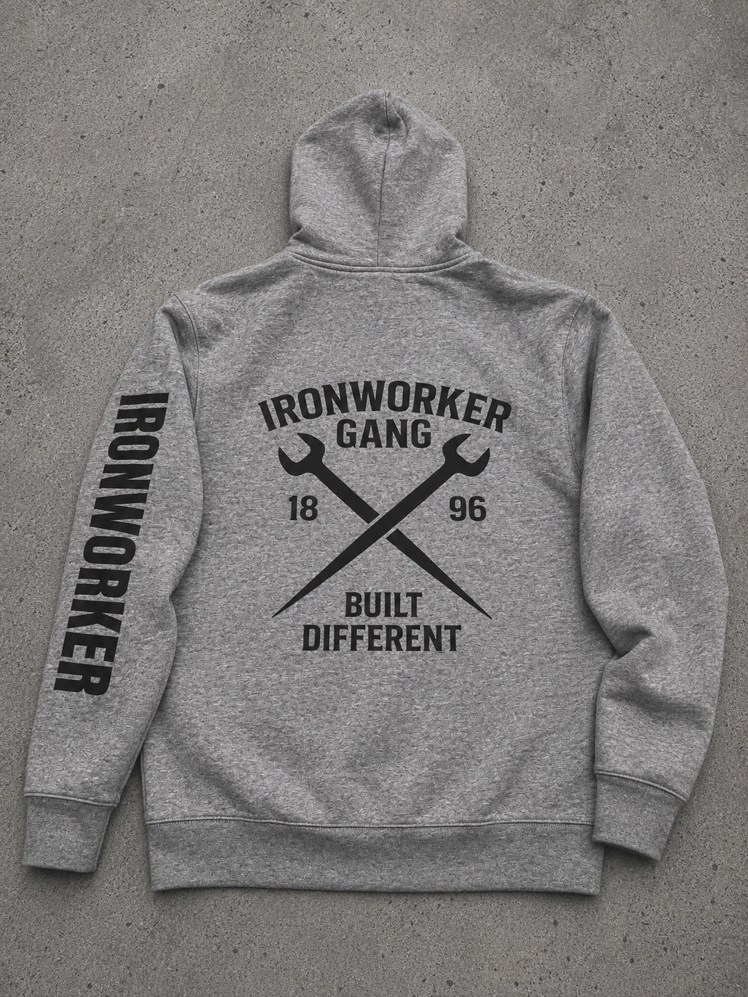 IRONWORKER GANG “Built Different” Heavyweight Hoodie