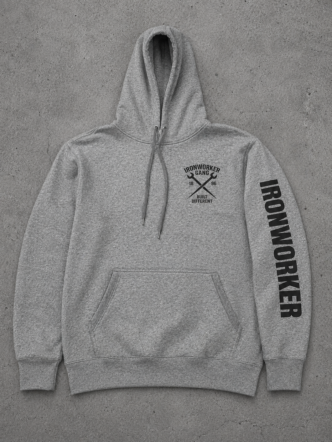 IRONWORKER GANG “Built Different” Heavyweight Hoodie