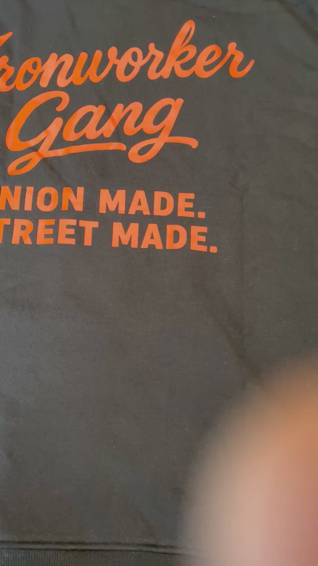 IRONWORKER GANG “Union Made. Street Made.” 13oz Signature Hoodie-Black